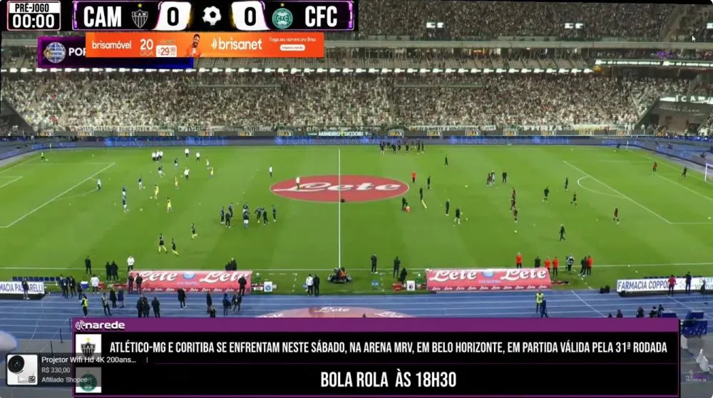 Atlético-MG x Coritiba: VEJA AO VIVO