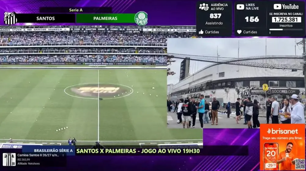 Santos x Palmeiras: VEJA AO VIVO